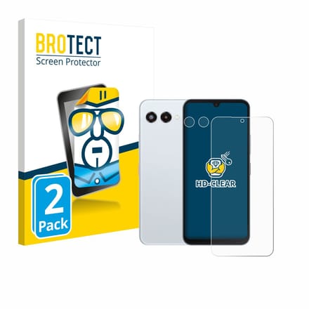 BROTECT - Screenprotector voor Telekom T Phone 3 (Voor+Camera) - Folie Beschermfolie transparant 2 Stuks