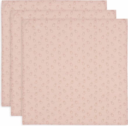 Jollein Hydrofiele Doek Small 70x70cm Miffy Silhouettes WildRose(3p)