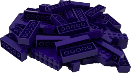 100 Bouwstenen 2x6 | Paars | Compatibel met Lego Classic | Keuze uit vele kleuren | SmallBricks