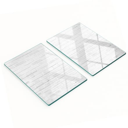 Glazen snijplanken met afbeelding van een bakstenen muur, 2x40x52 cm