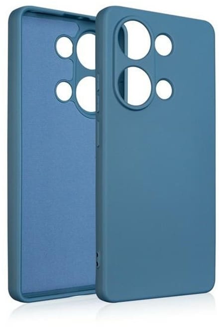 Beline Serie - Silicone Etui - Poco M6 Pro - Blauw - Luxe Bescherming