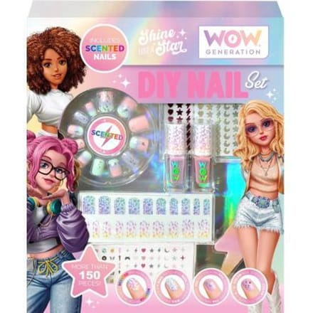 WOW Generation manicure-set met geurende kunstnagels – DIY nagelstudio voor kinderen
