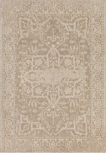 SURYA Gena vloerkleed jute-look beige - binnen en buiten