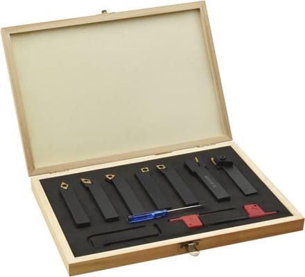 vidaXL 12-delige Draaigereedschapsset indexeerbaar 100 mm 16x16 mm