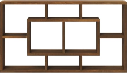 Wandschap 8 vakken bruineiken