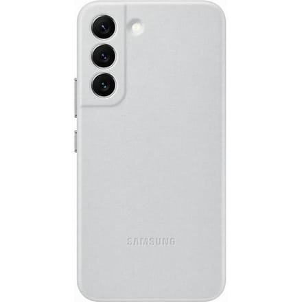 Hoesje voor Samsung Galaxy S22 Samsung Leer Lichtgrijs
