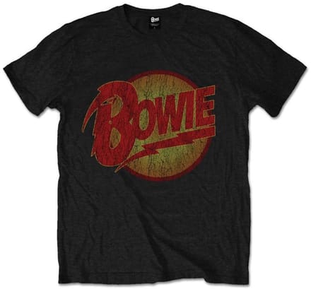 David Bowie Heren Tshirt -S- Diamond Dogs Vintage Zwart