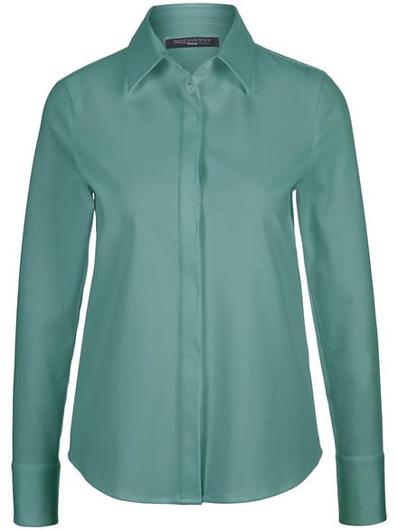 Jersey blouse 100% katoen Van Fadenmeister Berlin groen