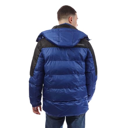 Crosshatch Heren Camptor jas met panelen (Blauw)