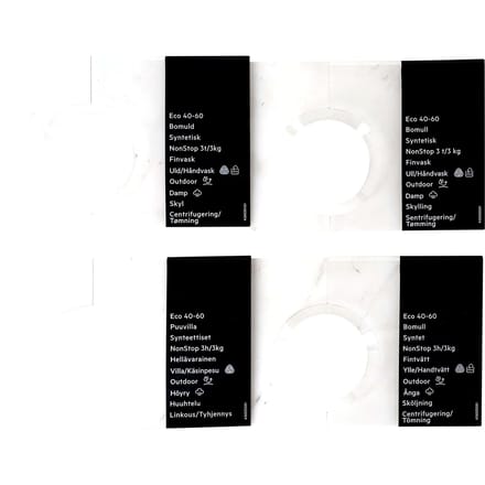 AEG programmaplaat, knop, zelfklevend, DA,NO,FI,SV 140117839203
