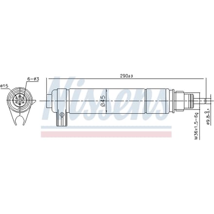 Droger, airconditioningsysteem NISSENS 95346
