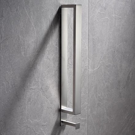 Handdoekhouder Cubic chroom 40 cm met handdoekhaak