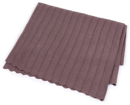 Smallstuff - Baby Blanket - Fishbone Dark Rose - 100% Cotton - 80 x 100 cm