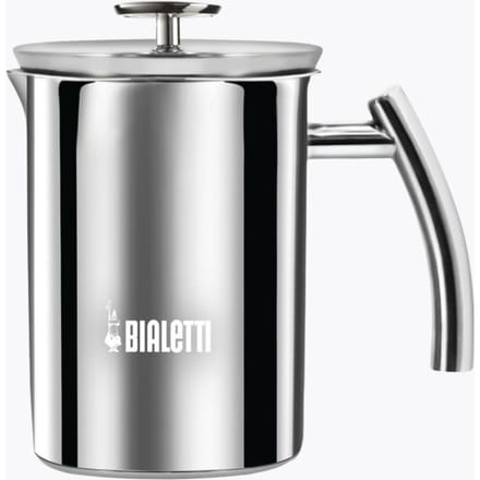 Bialetti Cappuccinatore Induction Melkopschuimer 330 ml – RVS Melkopschuimer voor Inductie – Handmatige Melkopschuimer – Voor Cappuccino & Latte Macchiato