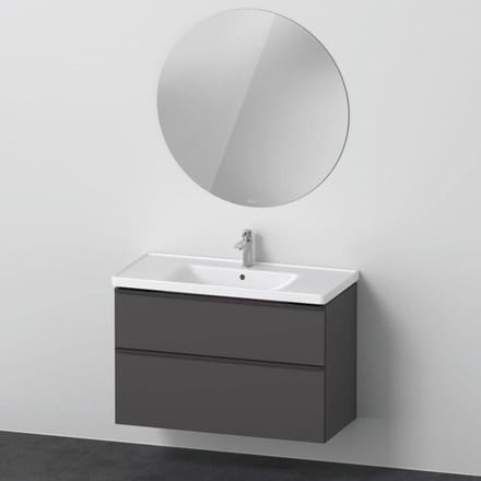 Duravit D-Neo furniture set with round mirror 100.5 cm DE011104949