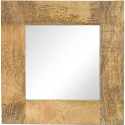 Vidaxl Miroir avec Cadre en Bois de Manguier Massif, 50 x 80 cm