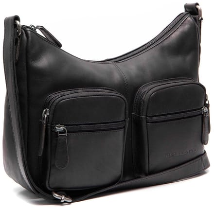 The Chesterfield Brand Valenora Waxed Pull Up Schoudertas - Zwart