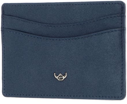 Golden Head Leren kaarthouder Valencia RFID Protect Kartenetui 4448 Saphir donkerblauw