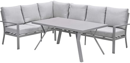 Garden Impressions Senja lounge dining set 3-delig links - valley sand