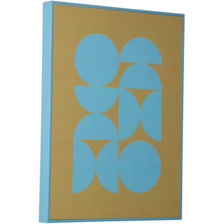 Present Time - Wall Art Geo Abstracto - Geel - 3x30x40 cm