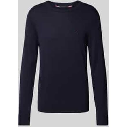 Gebreide pullover met logostitching