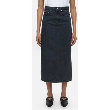 Closed Slim 5-pocket Skirt Dark Grey Größe: W25 | Maxiröcke Outlet | Damen | Grau