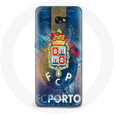 Samsung Galaxy A3 2017 hoesje fcp porto blauwe achtergrond