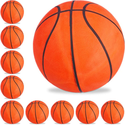 10x basketbal maat 7 - straatbal - binnen en buiten - trainen - oranje