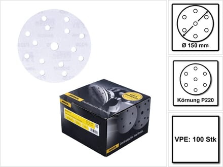 Mirka schuurpapier basecut korrel P220 150 mm 100 stk