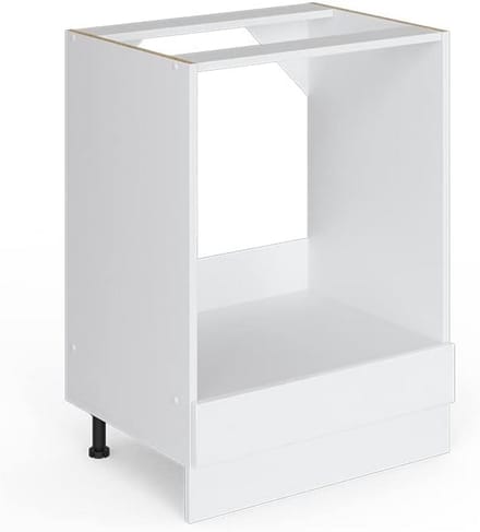 Universele Keukenkast Onderkast 60 cm Hoogglans Wit met Niche