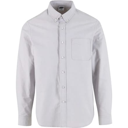 Urban Classics - Button Up Oxford Overhemd - S - Grijs