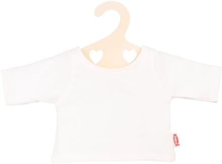Heless Doll T-Shirt White on Clothes Hanger size 28-35 cm