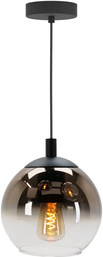 EGLO Ariscani 1 Hanglamp - E27 - Ø 20 cm - Zwart/Koper