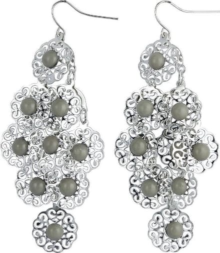 Behave - Oorhangers dames gotisch design - Zilverkleur - Statementlook