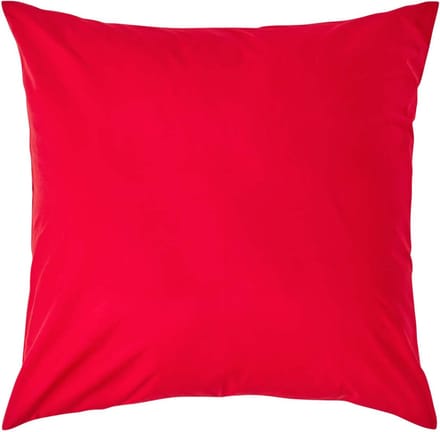 Homescapes Kussensloop 80x80 cm – Rood – 100% Egyptisch Perkal Katoen – 200 TC