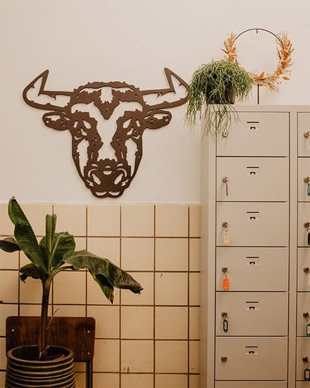 FBRK. Geometrische Bull L - Copper Metallic