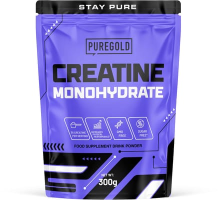 Pure Gold Creatine Monohydraat Poeder – Tropisch Fruit – 300g