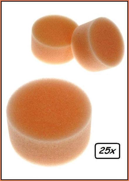 25x Superstar grimeersponsjes 6x3 cm
