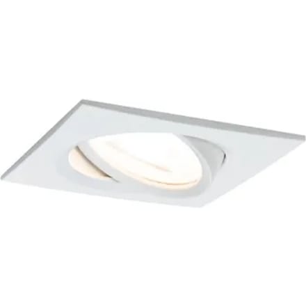 Paulmann Inbouwspot Led Nova Vierkant Kantelbaar Wit 51mm Gu10 6,5w