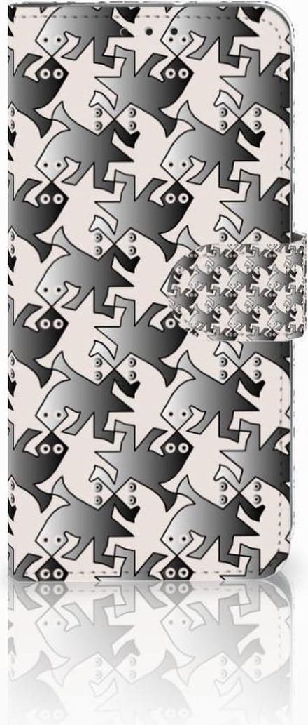 Motorola Moto G7 Power Telefoonhoesje met Pasjes Salamander Grey