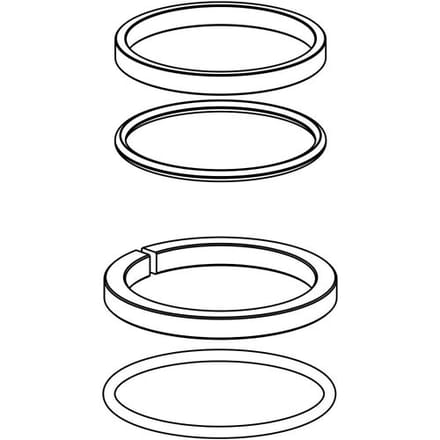 KWC INOX guide ring set for 10.271.033 lever mixer kitchen Z.535.670