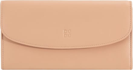 DuDu Gandia Portemonnee RFID-bescherming Leder 19 cm - Dames - Horizontaal - puder rosa