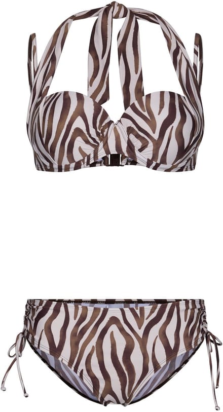 Pastunette Bikini Safari - Beugel - Beige/Bruin - 4-ways - Maat 36
