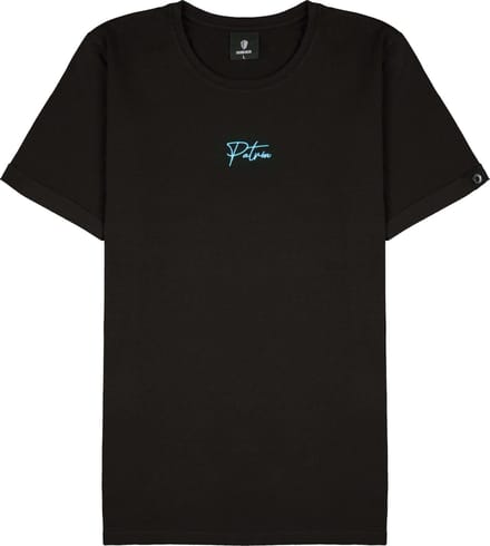 Patrón Wear - Emilio T-shirt Black/Blue - Maat M