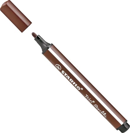 STABILO Trio Scribbi Viltstift - Bruin