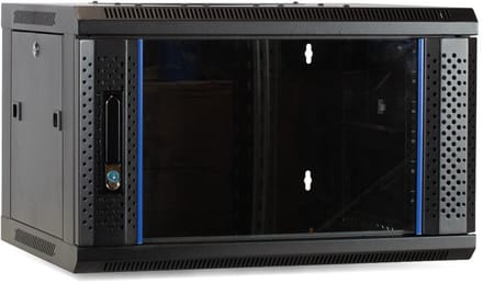 DSIT 4U wandkast met glazen deur 600x450x280mm (BxDxH) - serverbehuizing - serverrack - serverkast - 19 inch
