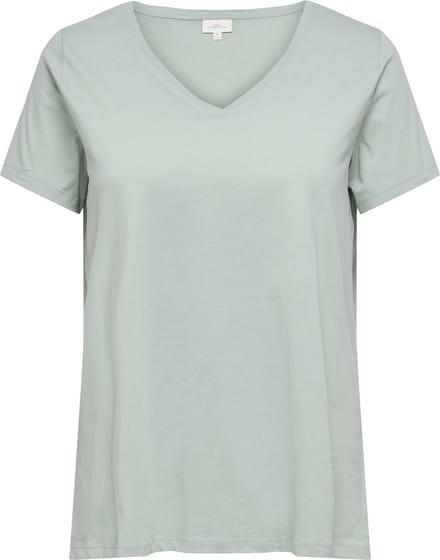 ONLY CARMAKOMA - CARBONNIE LIFE S/S V A-SHAPE TEE NOOS - Dames - T-shirts