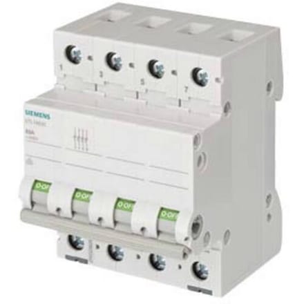 Uitschakelaar Grijs 63 A 4x NO Siemens 5TL14630