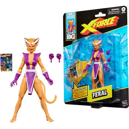 Hasbro Marvel Legends Series Feral, X-Force and X-Men Comics-Inspired Action Figure
