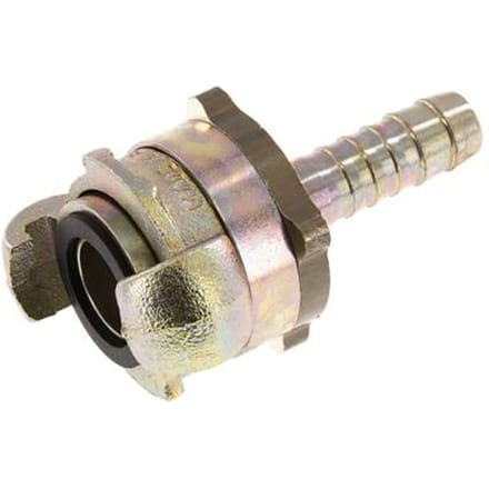 Gietijzer DN 10 DIN 3238 Compressor Klauwkoppeling met 13 mm Slangpilaar